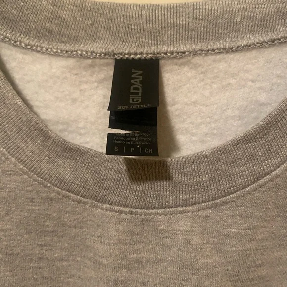 ULL Gildan Gray Sweatshirt with Red "Louisiana Ragin' Cajuns" Print-Size S - Picture 3 of 3